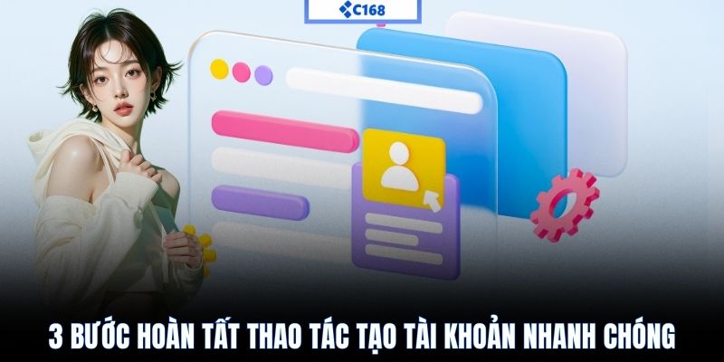 3 bước hoàn tất thao tác tạo tài khoản nhanh chóng